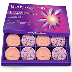 Shower Steamers Aromatherapy - 8 Pack Shower Bombs with Essential Oils, Valentines Day Gifts for Her Women, Birthday Gifts for Women Self Care Relaxation Home SPA Stress Relief Galentines Gift Set