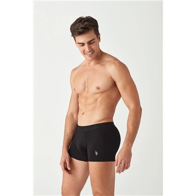 U.S. Polo Assn. U.S. Polo Assn. Erkek Gri Melanj - Siyah 2 Li Boxer