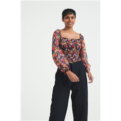 Camiseta tul floral