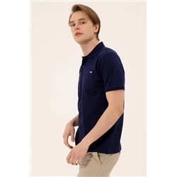 Erkek Lacivert Polo Yaka Tişört