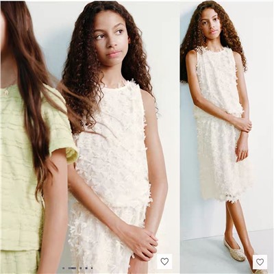 Набор для девочек юбка + топ МАНГ*О В кремовом цвете