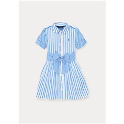 Girls 2-6x Striped Cotton Shirtdress
