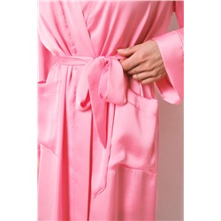 Bata midi satén rosa