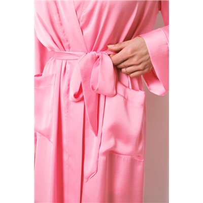 Bata midi satén rosa