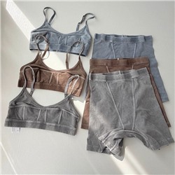 Комплект трикотажного белья  ЛАЙ*М бюстгалтер и облегающие шорты