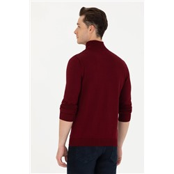 Erkek Bordo Basic Kazak