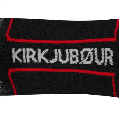 KIRKJUBØUR® "Climb" Outdoor Wandersocken 4 Paar rot