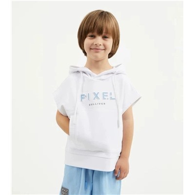 Детское худи без рукавов/футболка с капюшоном и с карманами, экспорт в Россию ГУЛИВЕ*Р  Материал: 95% хлопок, 5% эластан Количество ограничено!