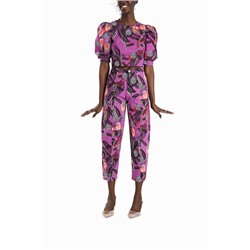 Blusa corta cremallera trasera