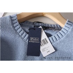 Женский хлопковый вязаный свитер с мишкой Ralp*h Laure*n