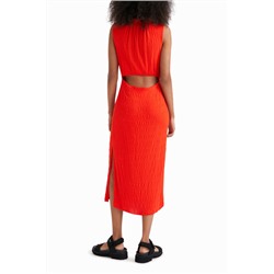 Vestido midi textura