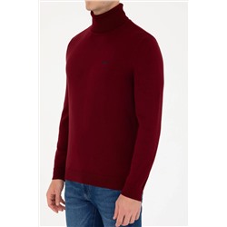 Erkek Bordo Basic Kazak