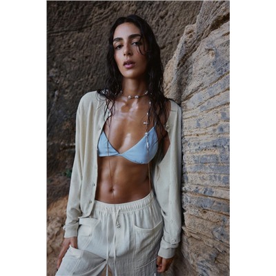 RUSTIC TROUSERS WITH ELASTIC WAIST