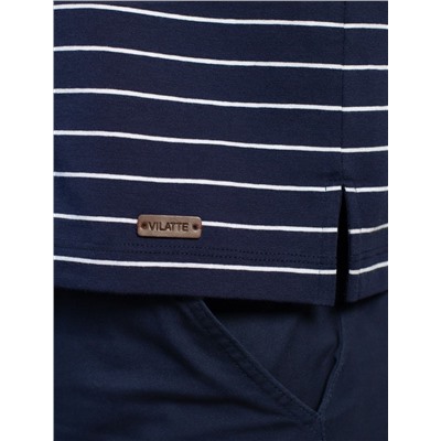 Футболка-Поло из премиального хлопка с эластаном