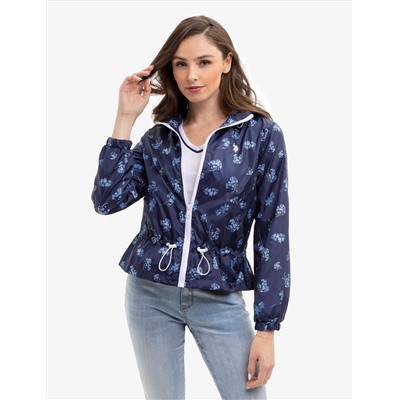 ALL OVER FLORAL PRINTED WINDBREAKER