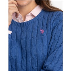 CABLE CREW NECK SWEATER