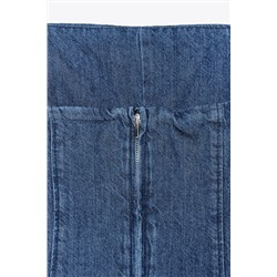 DENIM TRF MIDI DRESS