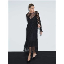 Платье миди из кружева, PL1508/lace