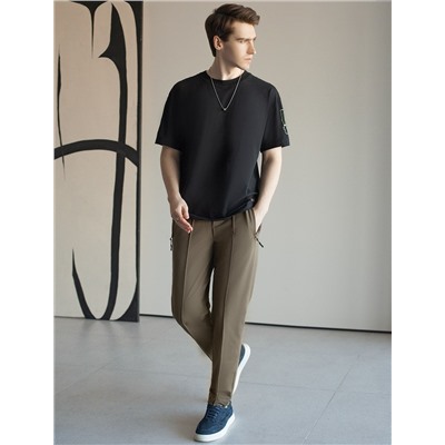 Брюки джоггеры на резинке из премиального футера двухнитки