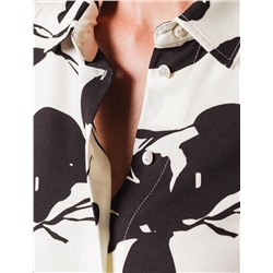 Блузка из вискозы с принтом