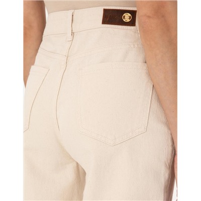 Bej Mom High Waist Fit Jean Pantolon
