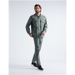 Reflector Technical Overshirt, Men, Dark Green