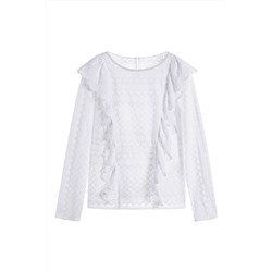 Blusa bordada Blanco