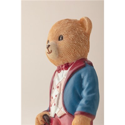 Jolie Bear Magnet - Lacivert/Bordo - 4x8 cm