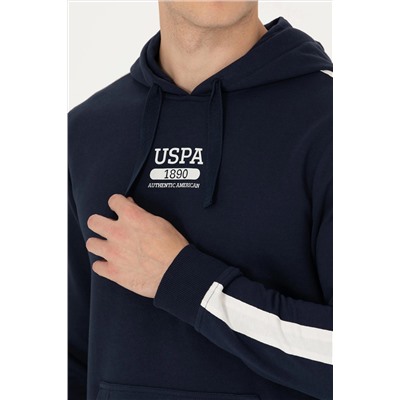 Erkek Lacivert Kapüşonlu Sweatshirt