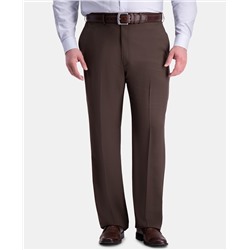 Haggar Men's Big & Tall Premium Comfort Stretch Classic-Fit Solid Flat Front Dress Pants