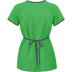 UA Best Buy Scrubs Contrast Mock Wrap Top