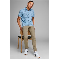 Pantalón recto Caqui