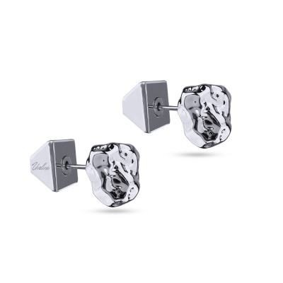 Пусеты Дюна (10мм; покрытие родий), Есть комплект