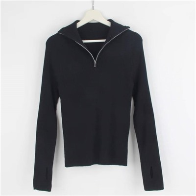 Женская водолазка с молнией на горловине КО*С