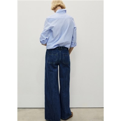 Jeans wideleg bolsillos