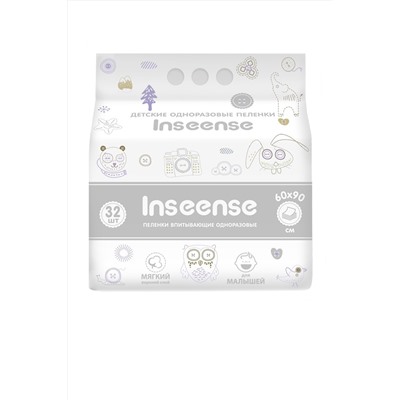 Пеленки одноразовые Inseense 60х90 (32 шт)