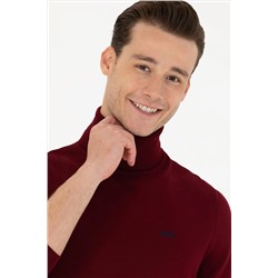 Erkek Bordo Basic Kazak