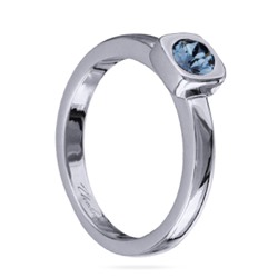 Кольцо Теннис (кристаллы SW джинс 4мм; покрытие родий), Есть комплект