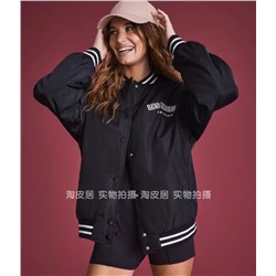 Женская утепленная куртка бомбер Aeropostal*e с вышивкой, экспорт