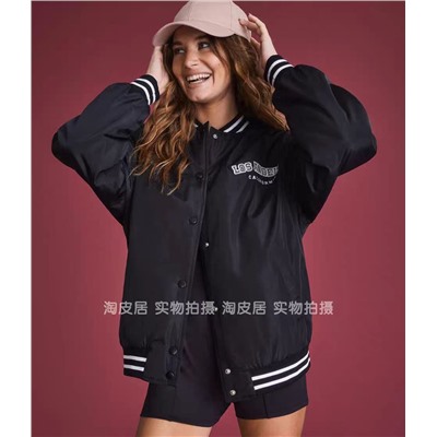 Женская утепленная куртка бомбер Aeropostal*e с вышивкой, экспорт