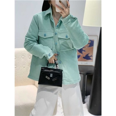 Стильная вельветовая рубашка  Chane*l