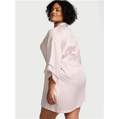 Victoria's Secret Satin Short Piped Robe