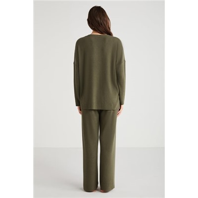 9739 PJ TK-YES-L Пижамный комплект в рубчик