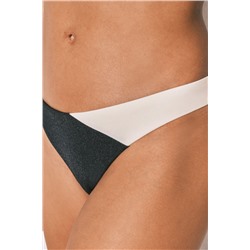 Braga bikini tanga color block B&W