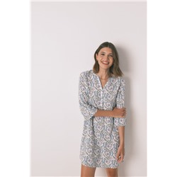 Camisola manga 3/4 floral verde