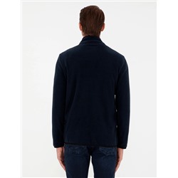 Lacivert Regular Fit Polar Hırka