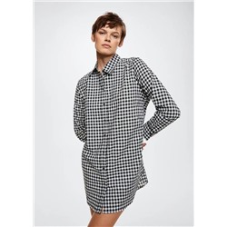 Camisón cuadros franela -  Mujer | MANGO OUTLET Melilla