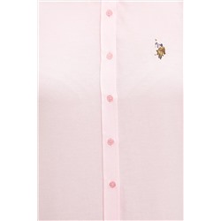 Kadın Lila Uzun Kollu Basic Gömlek