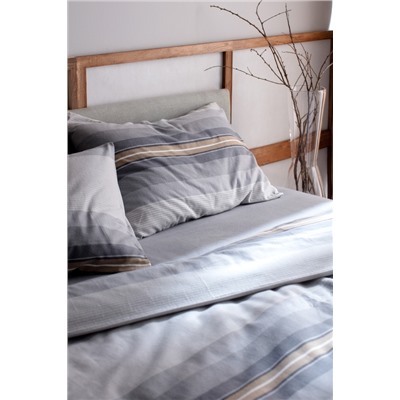 Destry King Size %100 Pamuk Flanel Nevresim Takımı - Gri