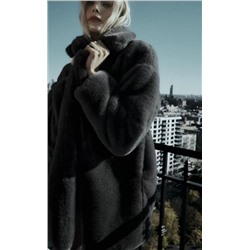 Женская куртка с воротником из искусственного меха на пуговицах ZAR*A